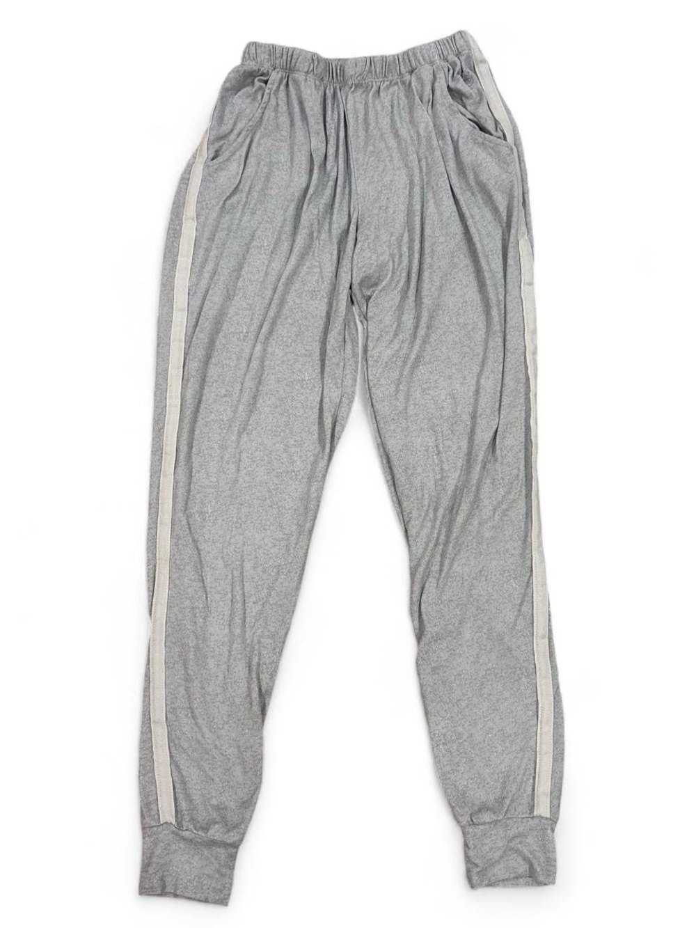 Born brand grey & white striped track pant joggers